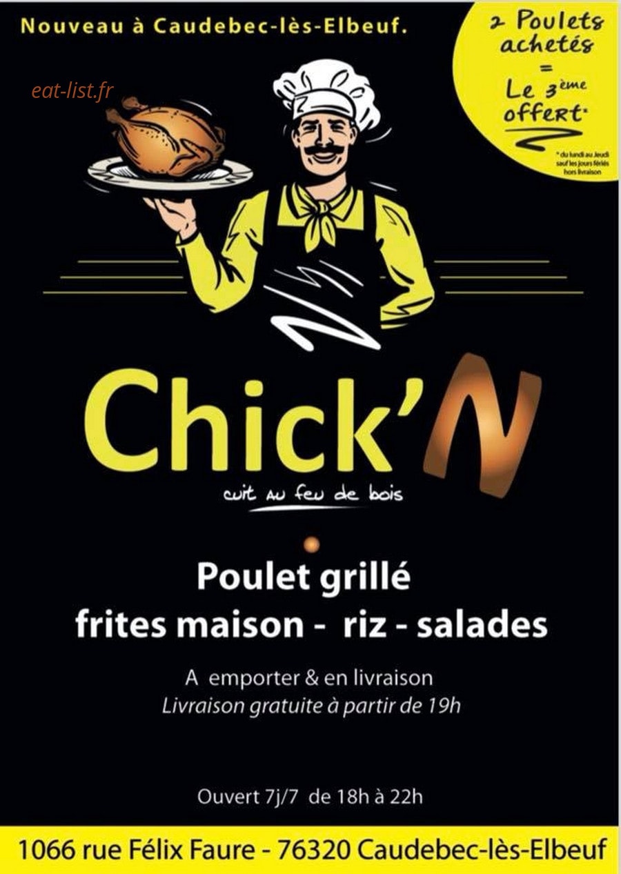 Chick'N 1 — carte page 1