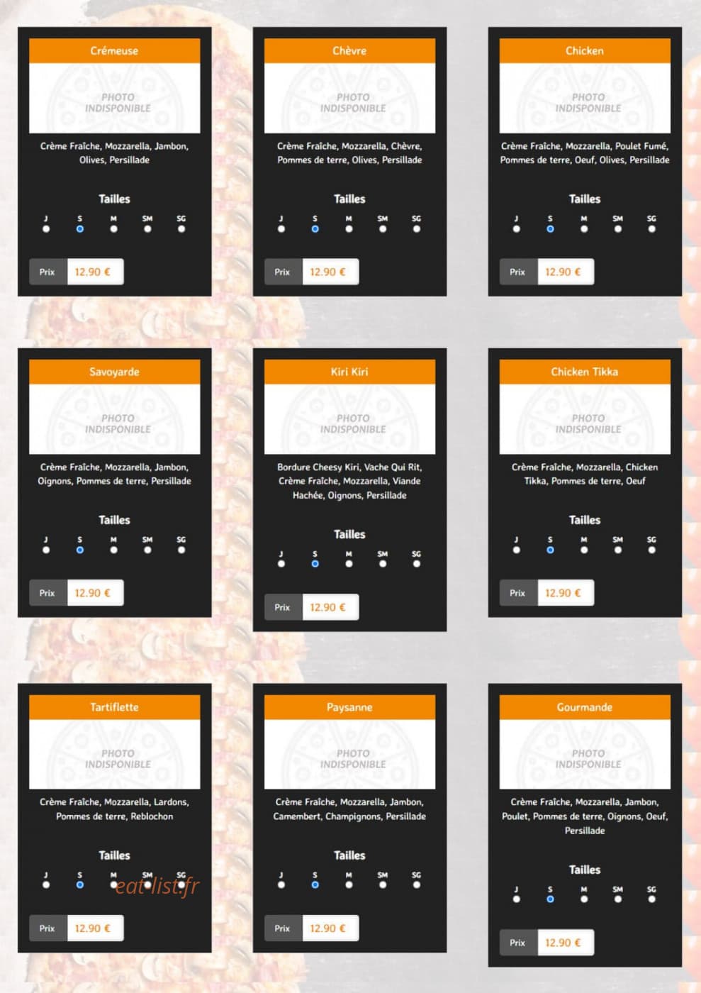 New Pizza — carte page 5