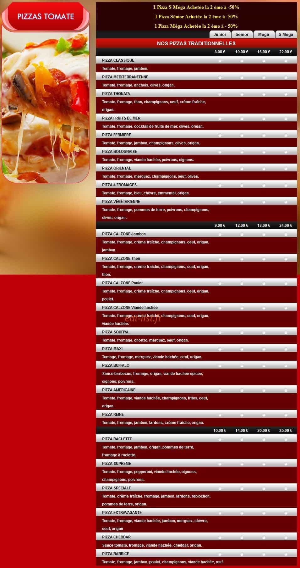 Pizza Elbeuf — carte page 2