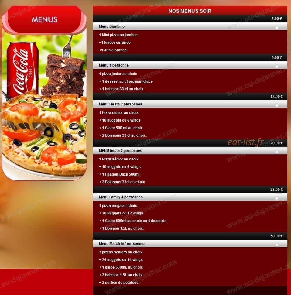 Pizza Elbeuf — carte page 1