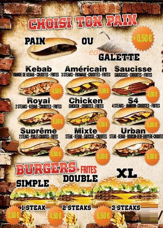 Urban food — carte page 2
