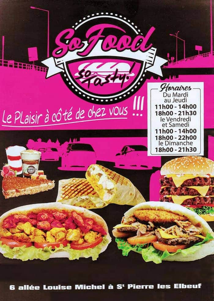 So Food Saint Pierre lès Elbeuf — carte page 1