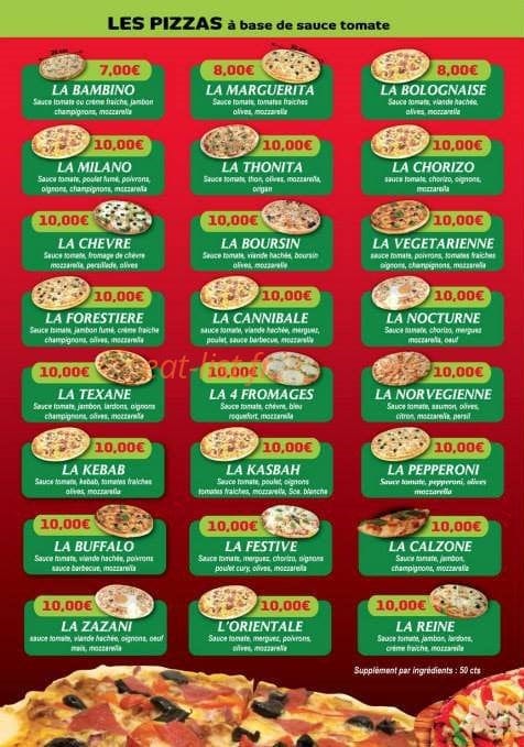 Pizza Nostra — carte page 2