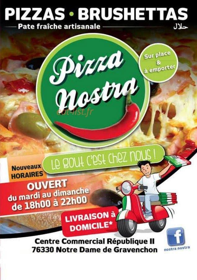 Pizza Nostra — carte page 1