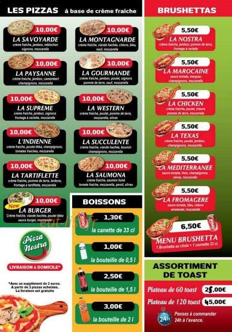 Pizza Nostra — carte page 3