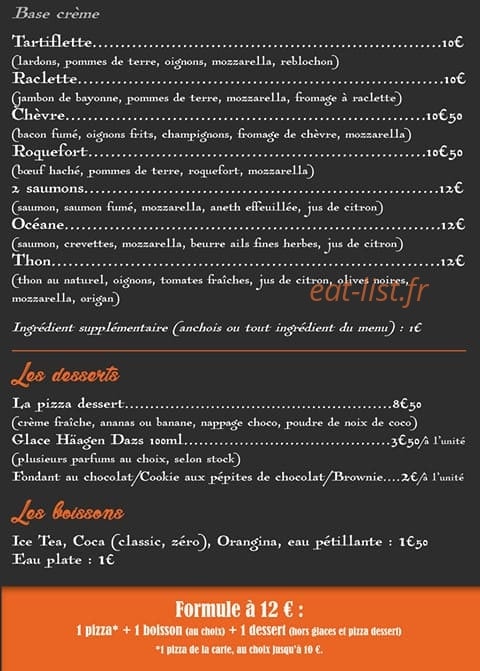 Chez Tophie — carte page 2