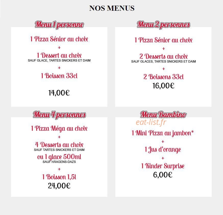 Crock Pizza — carte page 2