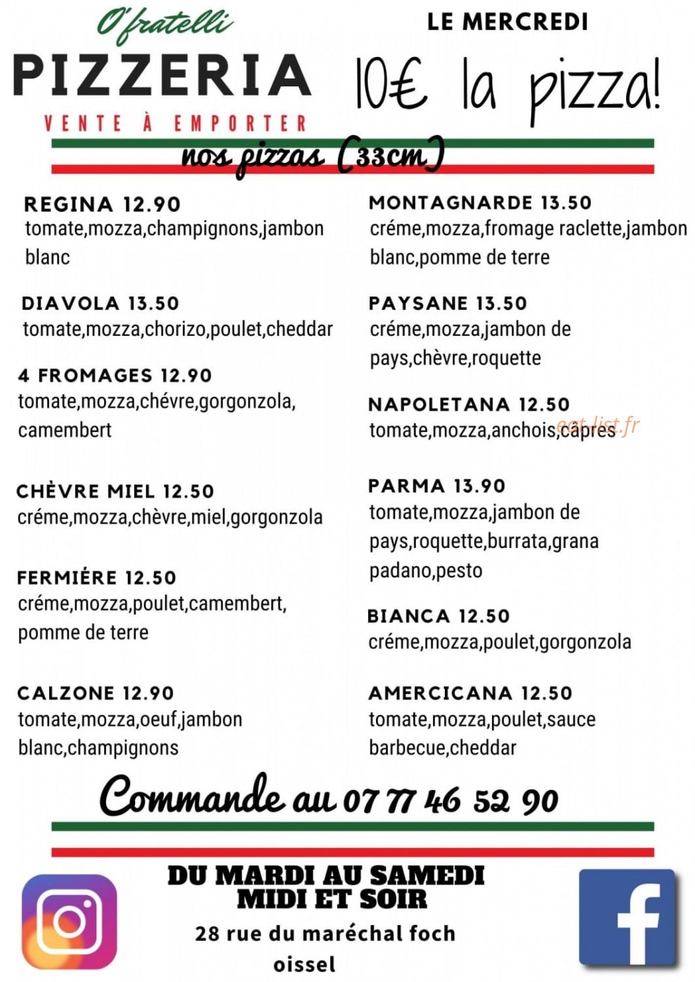 O'fratelli — carte page 1