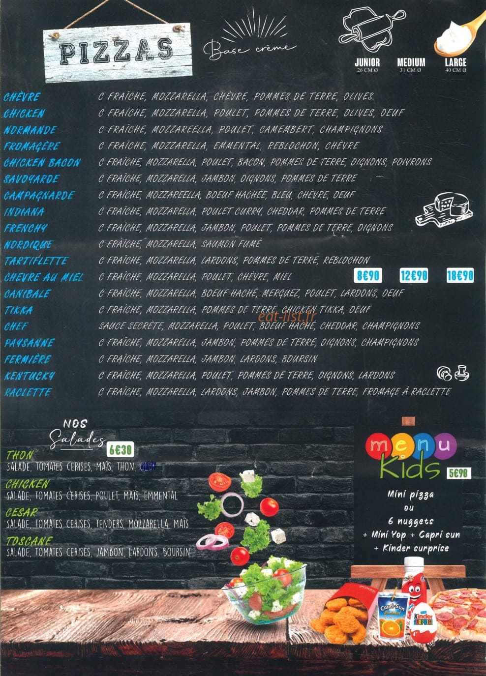 Presto Pizza — carte page 3