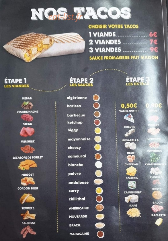Anatole Kebab — carte page 5