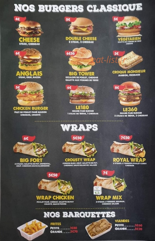 Anatole Kebab — carte page 6