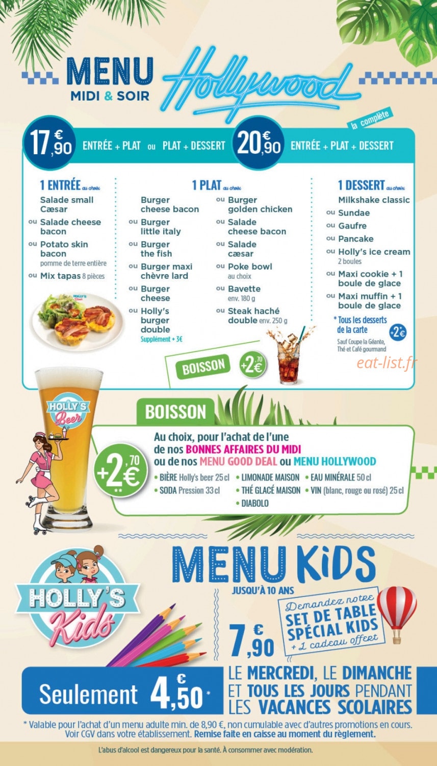 Holly's Diner — carte page 6