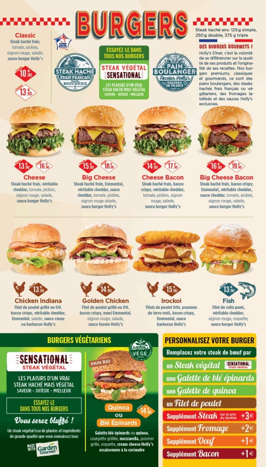 Holly's Diner — carte page 3