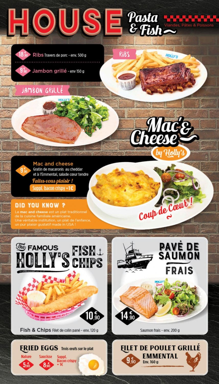 Holly's Diner — carte page 9
