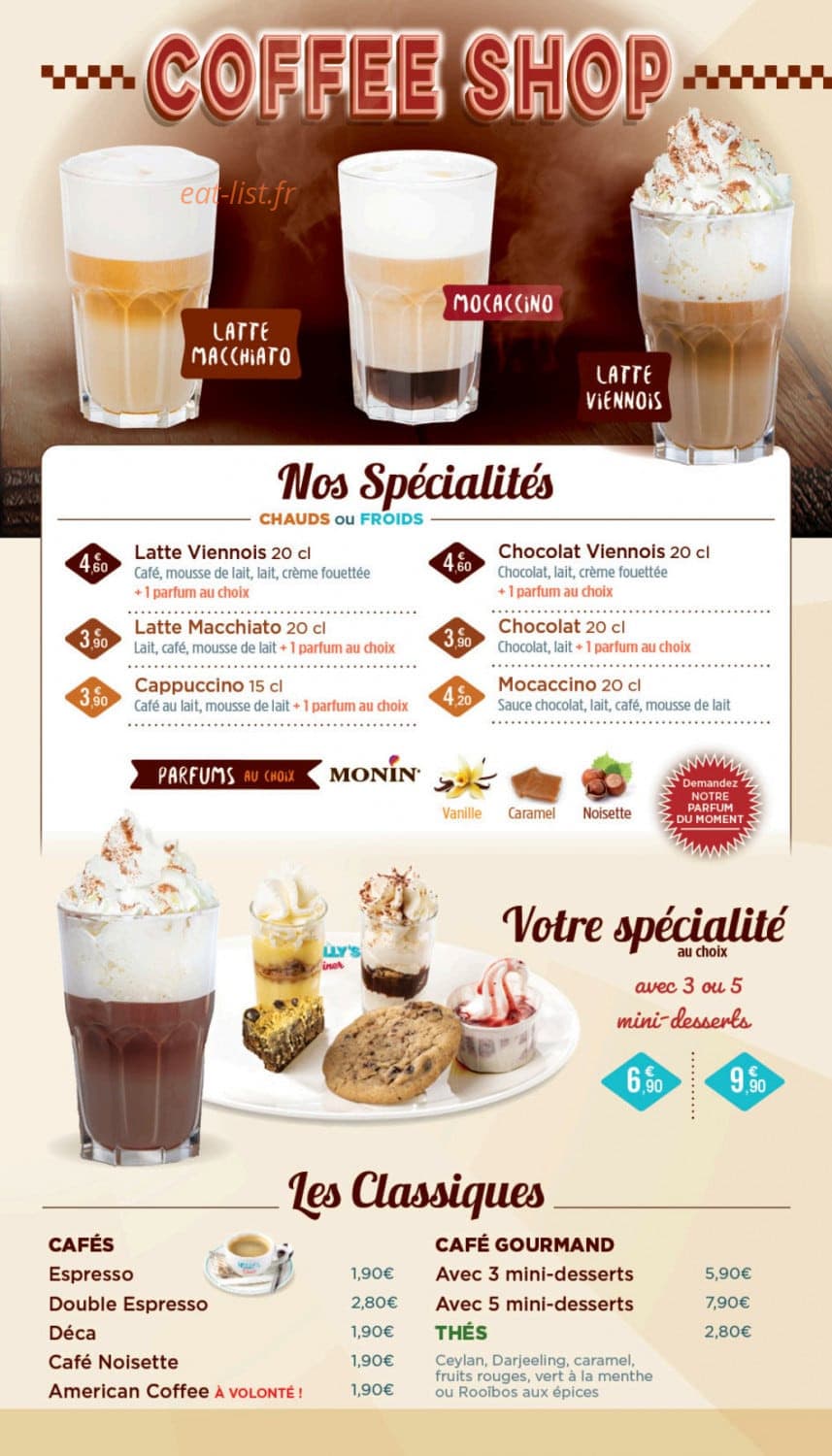 Holly's Diner — carte page 20