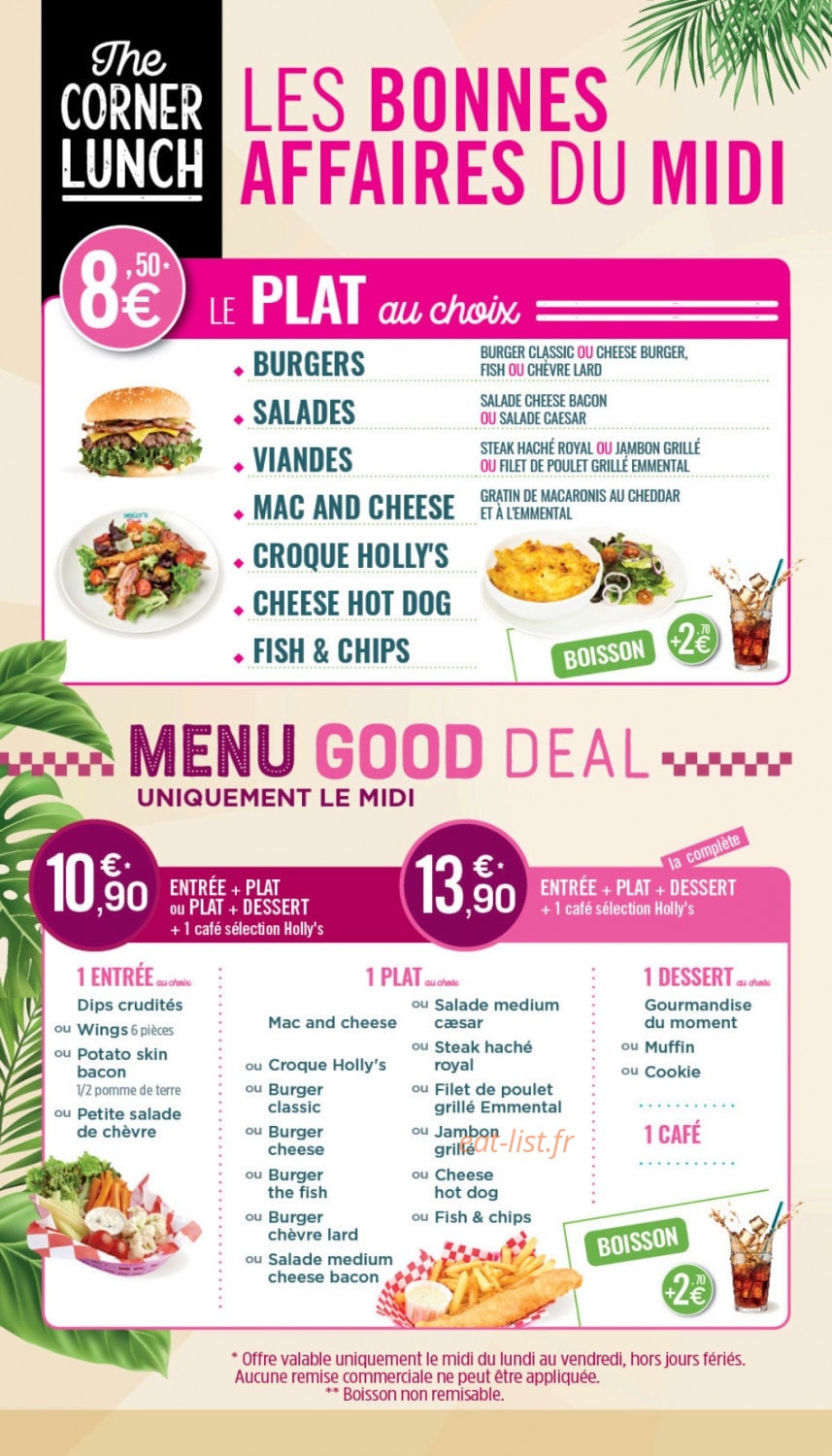Holly's Diner — carte page 5