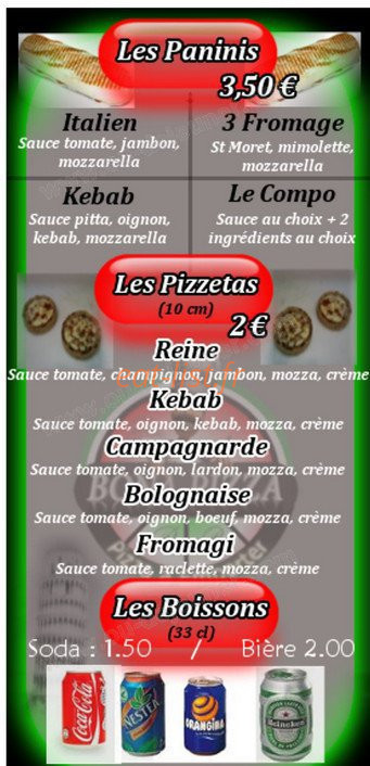 Bona Pizza — carte page 7