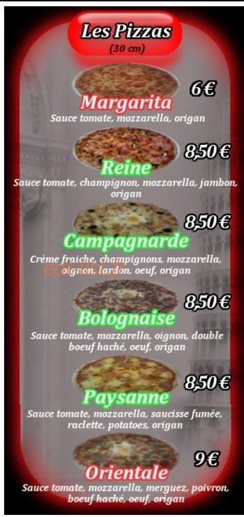 Bona Pizza — carte page 4