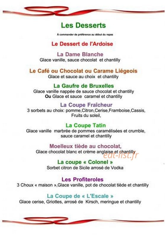 L'Escale — carte page 5