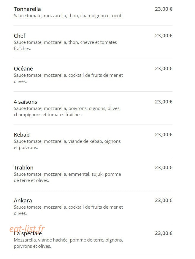 E-pizza — carte page 8