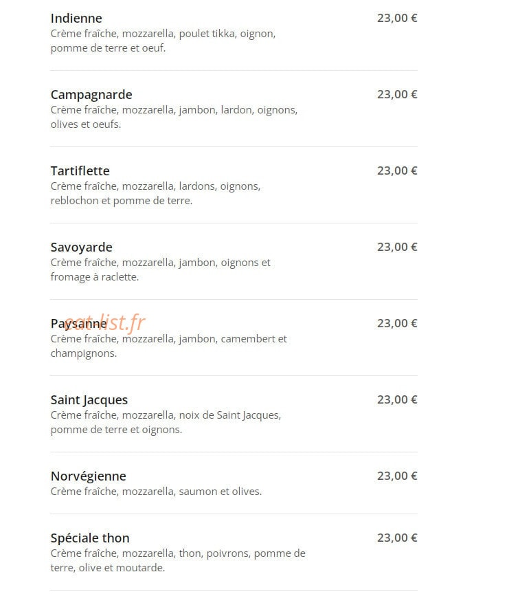 E-pizza — carte page 4