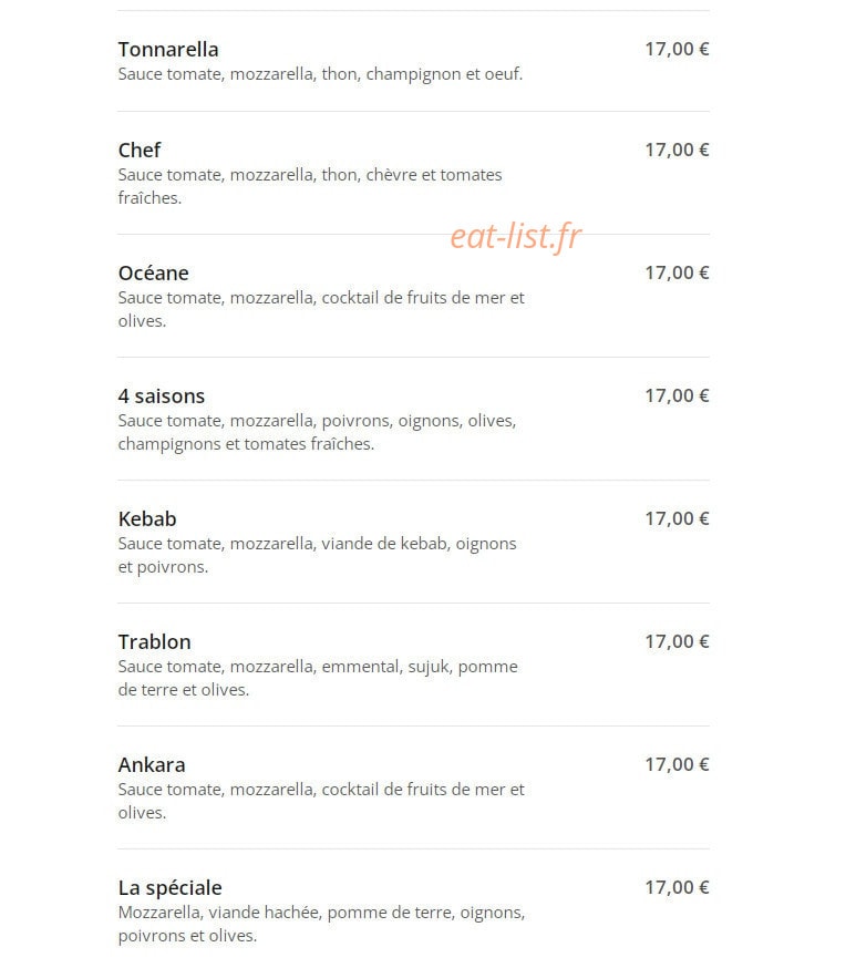 E-pizza — carte page 6