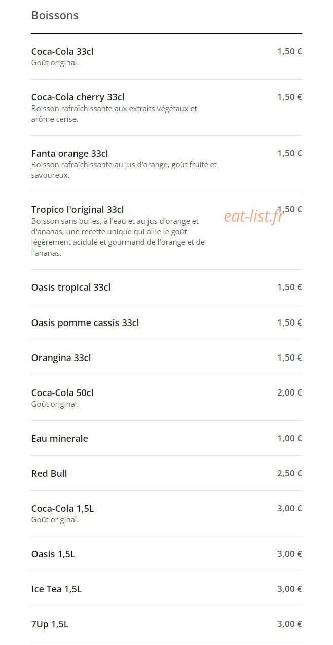 E-pizza — carte page 13
