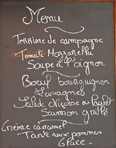 Restaurant Chez René — carte page 2