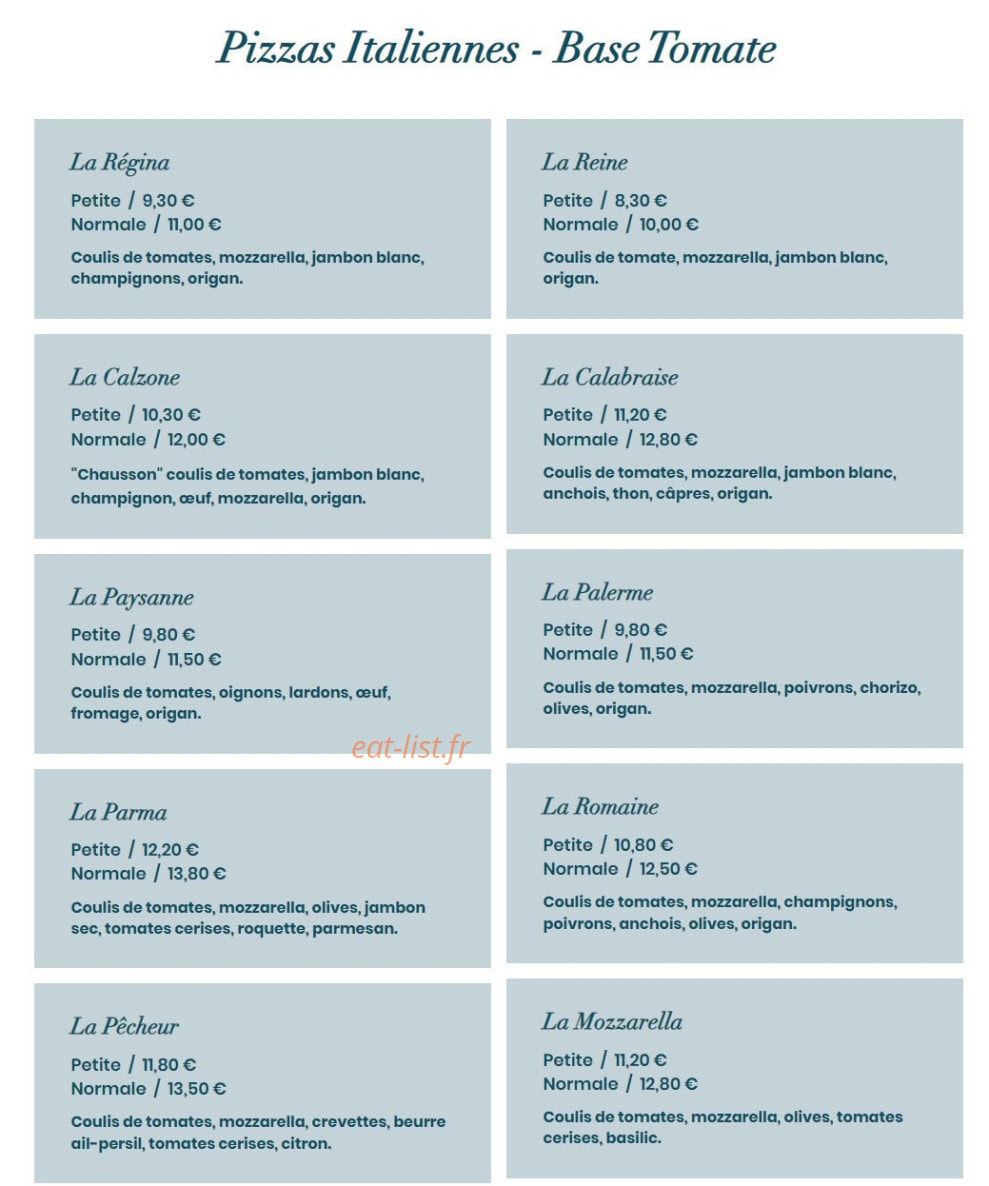 Chez Déborah — carte page 4