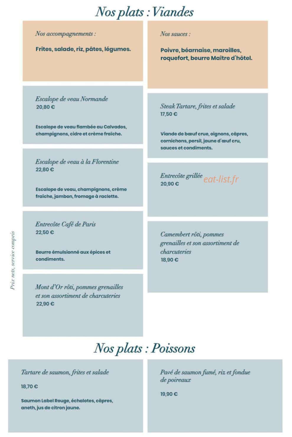 Chez Déborah — carte page 3
