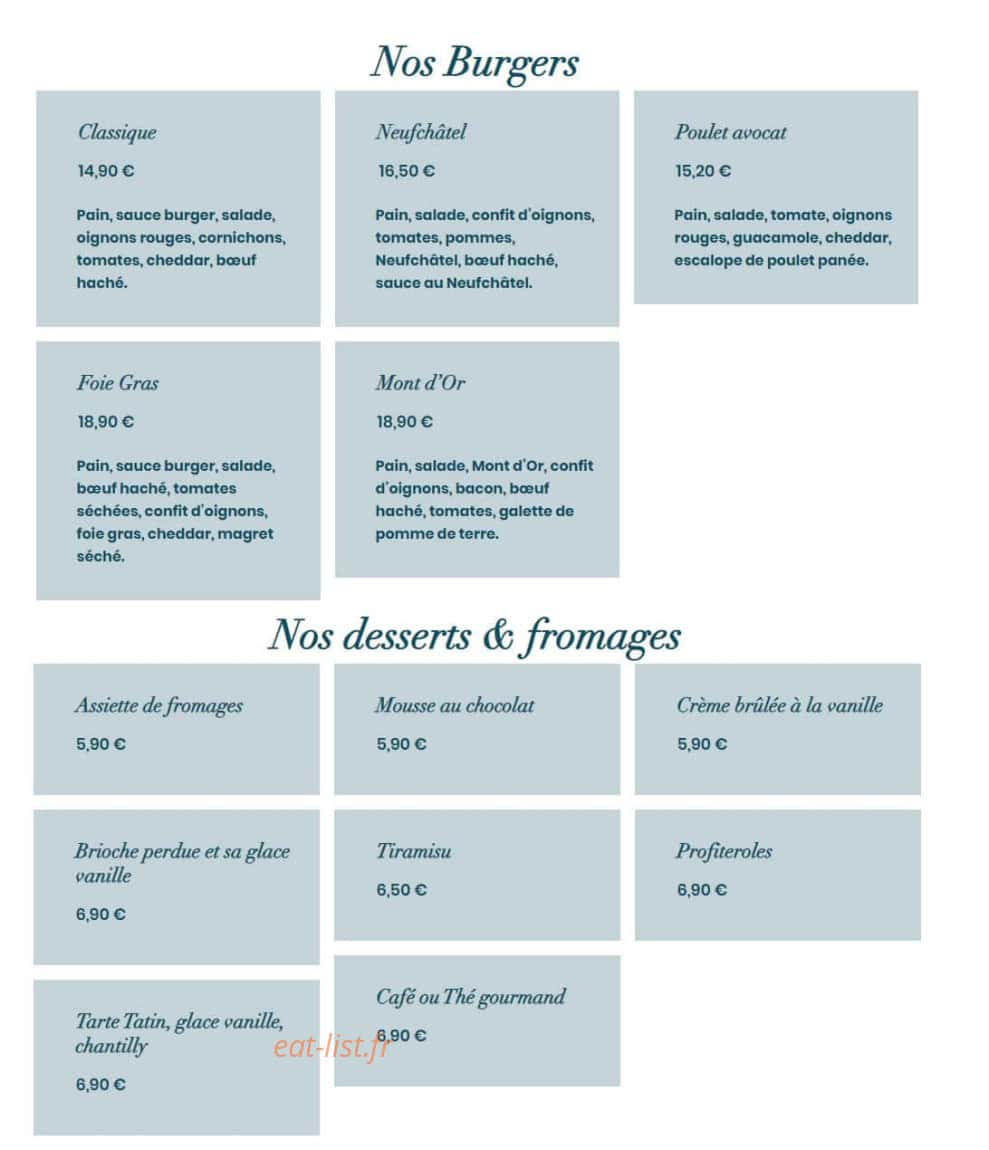 Chez Déborah — carte page 7