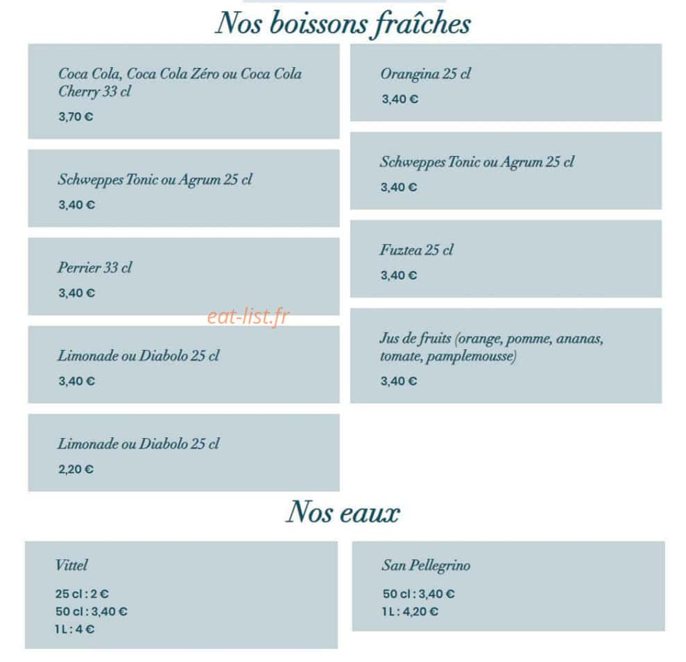 Chez Déborah — carte page 9
