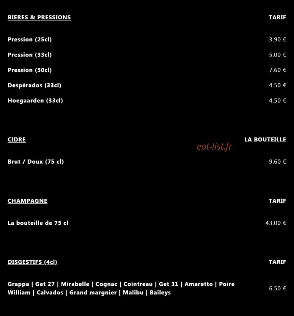 Mama pizz — carte page 8