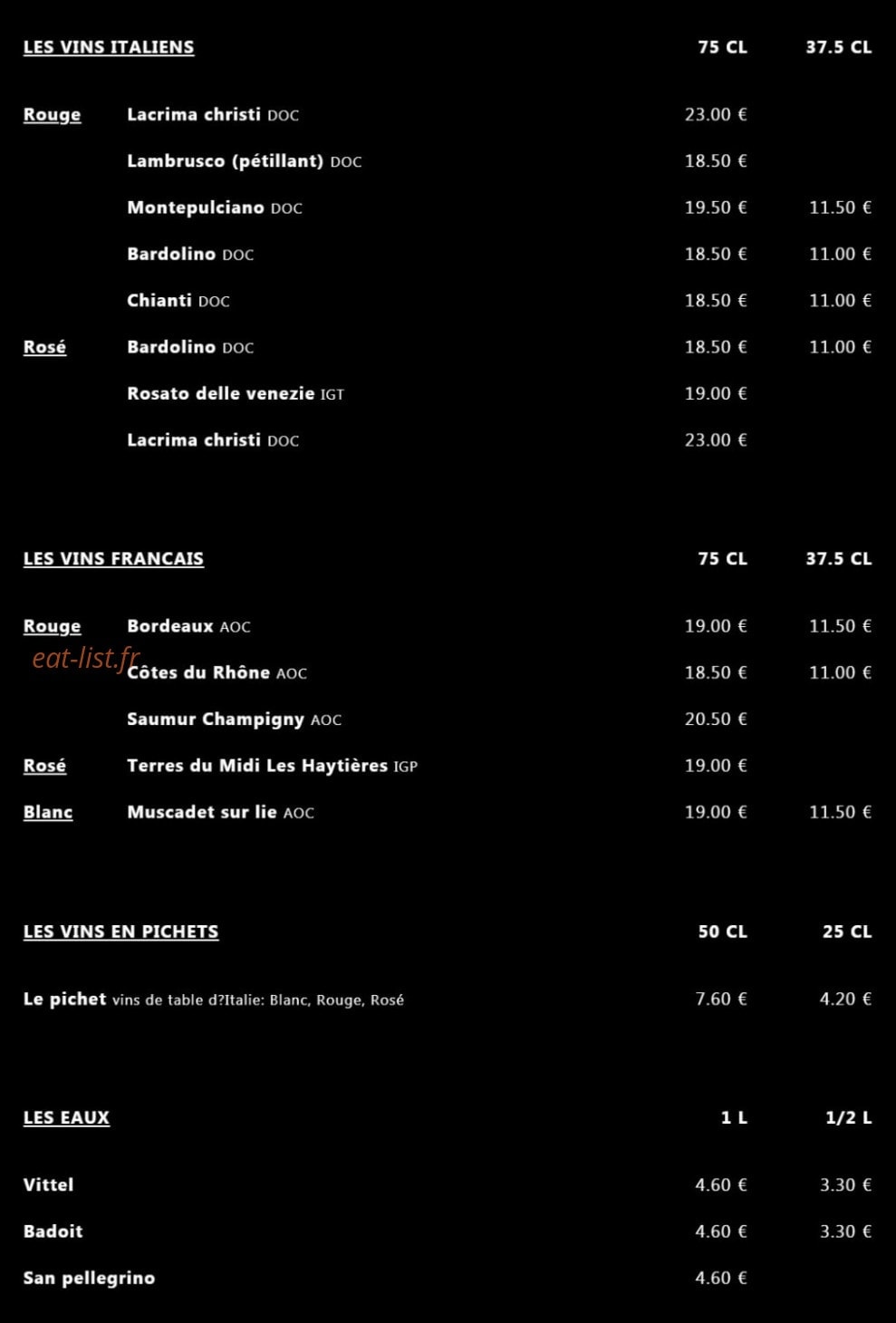 Mama pizz — carte page 9
