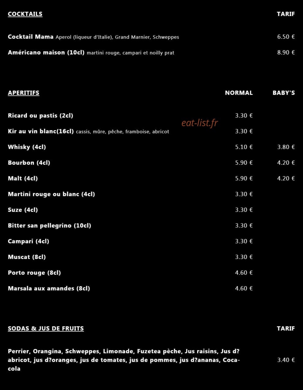 Mama pizz — carte page 7