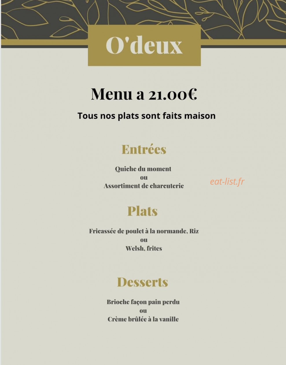 O Deux — carte page 2