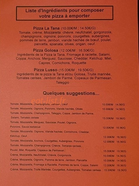 La Tana — carte page 2