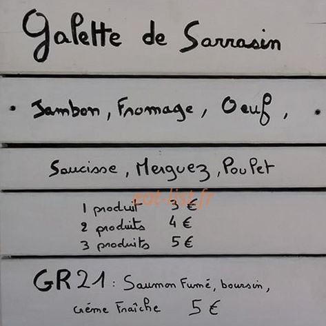 Chez Malo — carte page 1