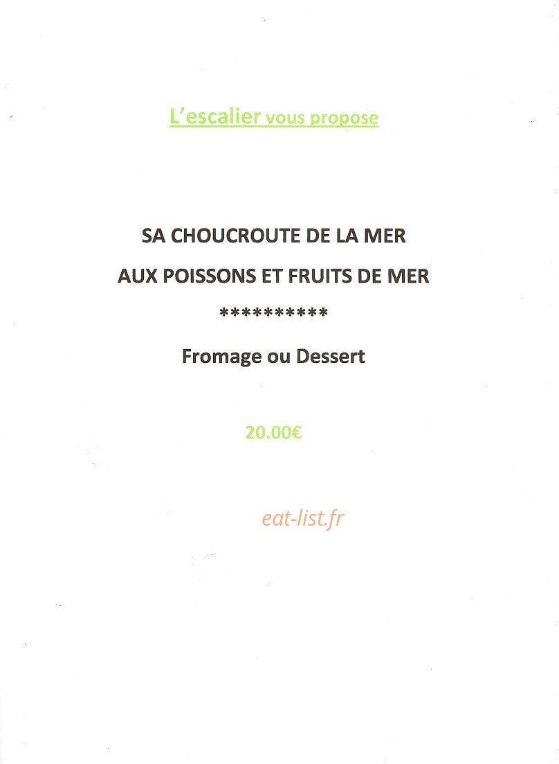 L'Escalier — carte page 3