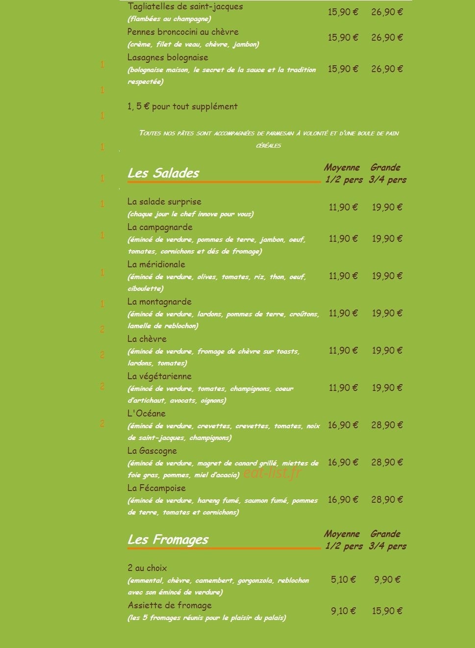 La Flibuste — carte page 20
