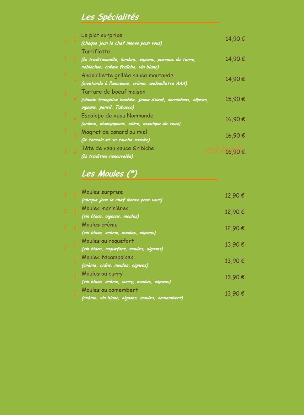 La Flibuste — carte page 7