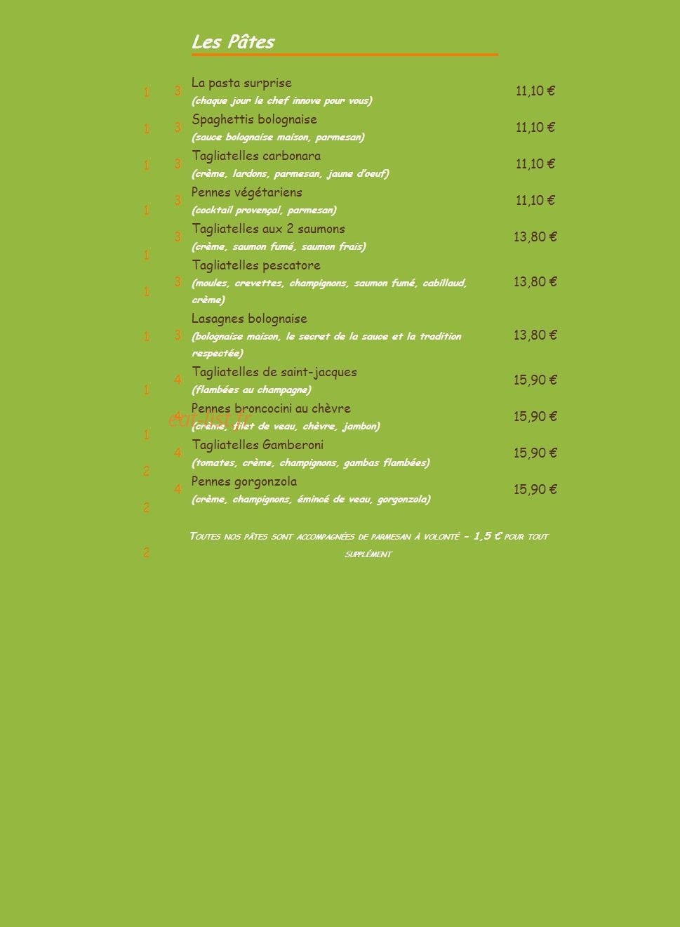 La Flibuste — carte page 5
