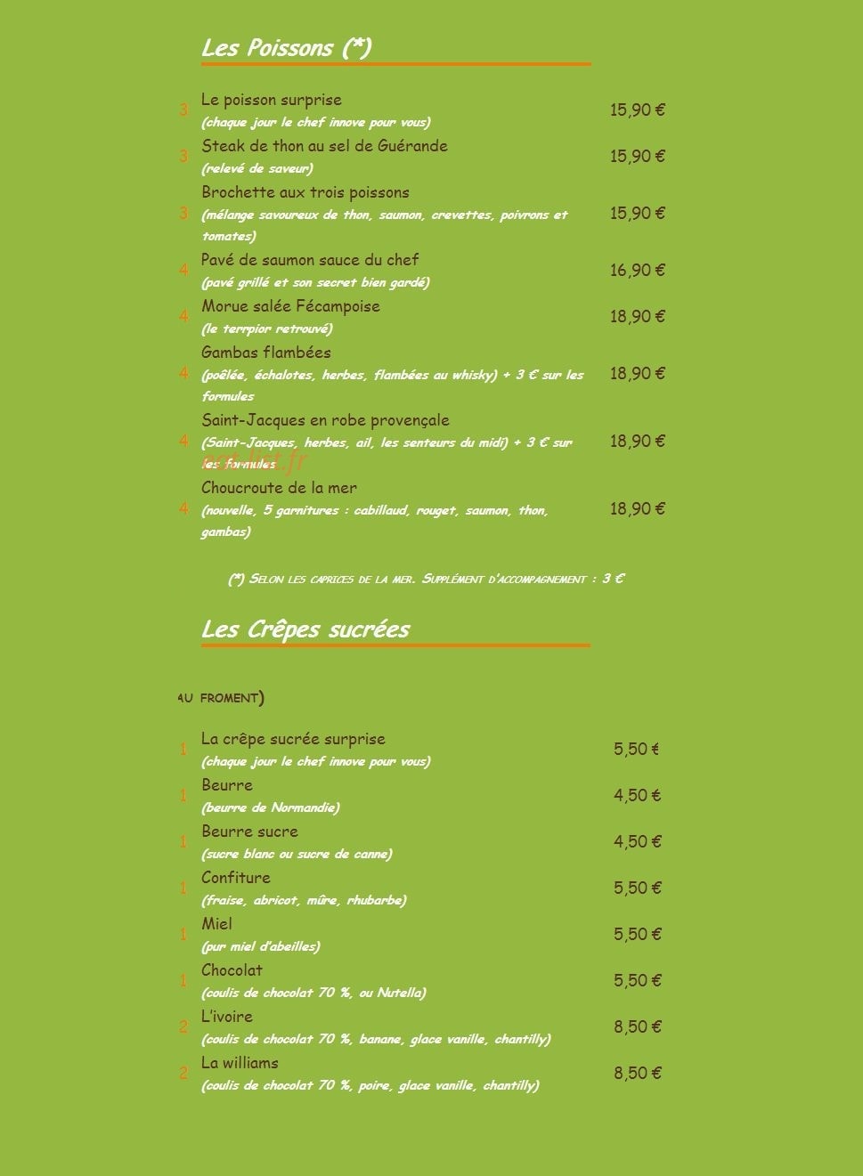 La Flibuste — carte page 8