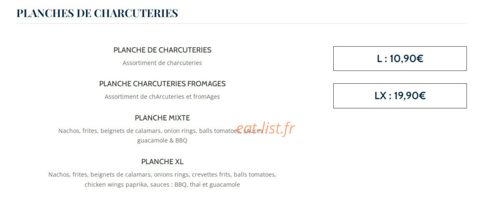 La Fregate — carte page 3