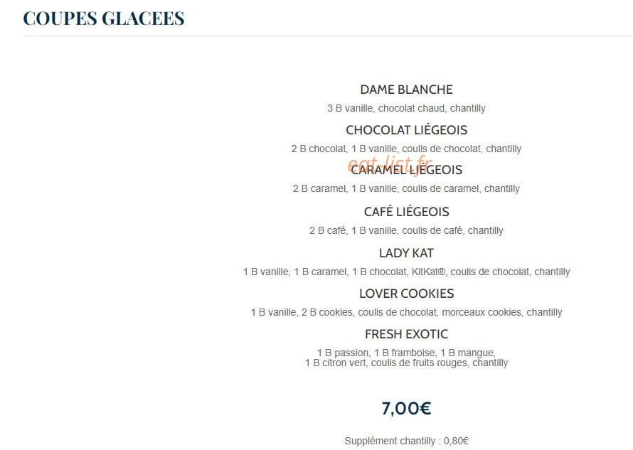 La Fregate — carte page 7