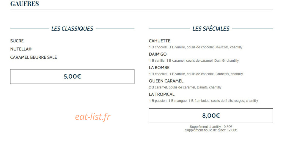 La Fregate — carte page 6