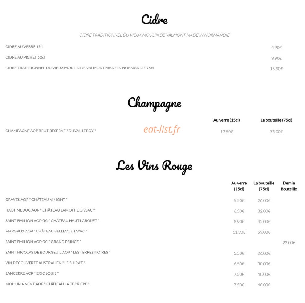 La Plage — carte page 11