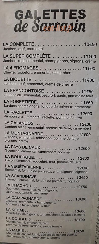 Le double 6 — carte page 2