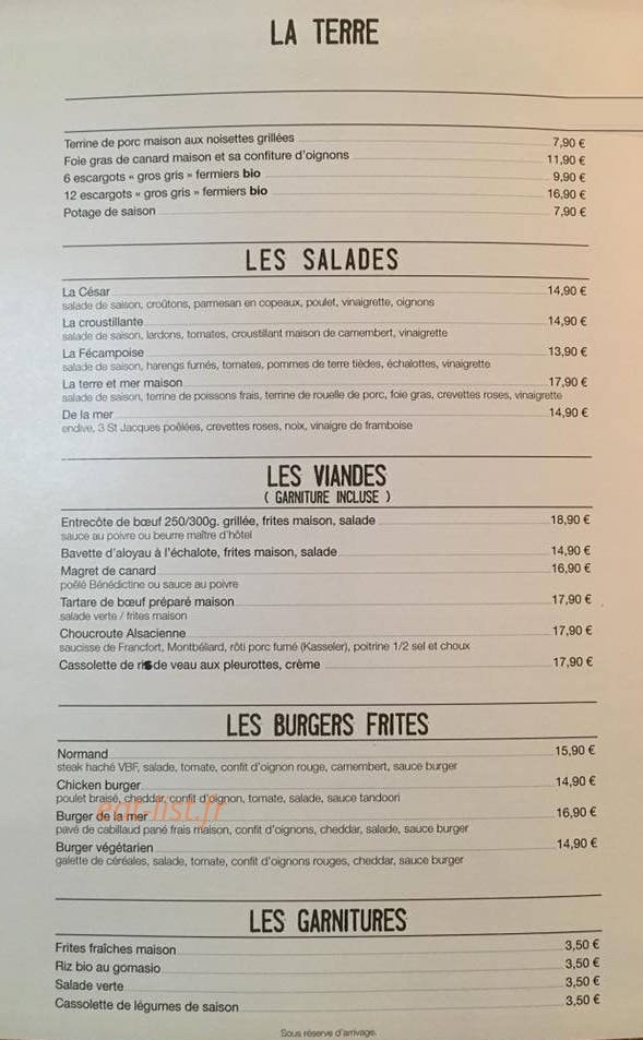 Le Pavillon — carte page 3