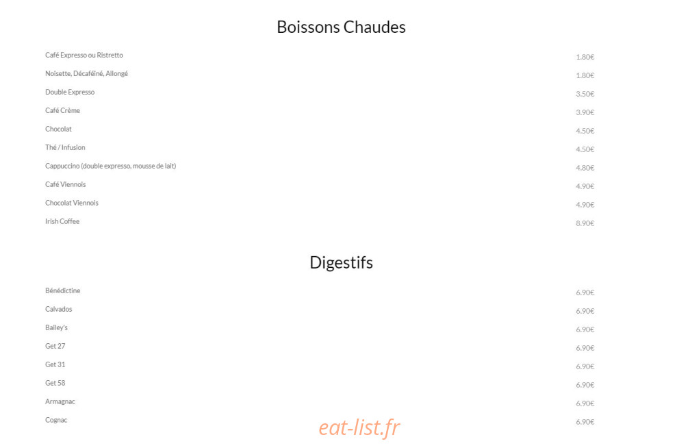 Le Red Rock — carte page 11